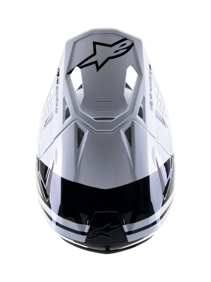 Мотокрос каска ALPINESTARS SM8 RADIUM 2 BLACK/WHITE - Avtozona