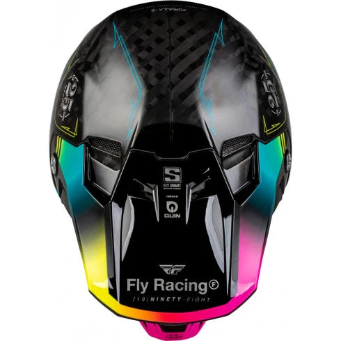 МОТОКРОС КАСКА FLY RACING FORMULA SMART CARBON LEGACY-BLACK/BLUE/FUSCHIA - Avtozona