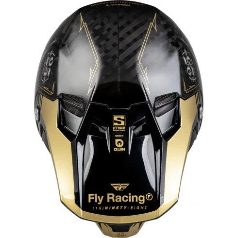 МОТОКРОС КАСКА FLY RACING FORMULA SMART CARBON LEGACY-BLACK/GOLD - Avtozona