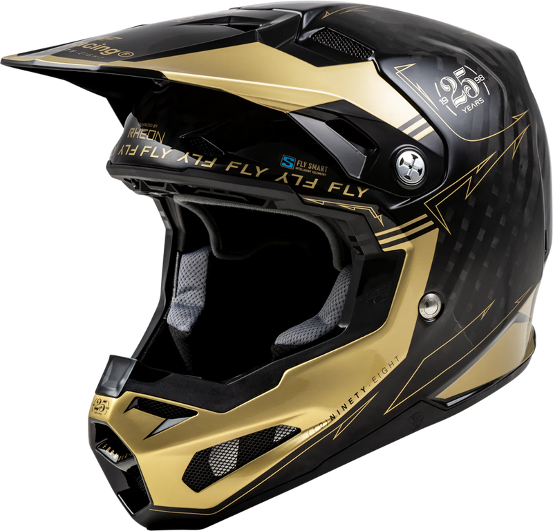 МОТОКРОС КАСКА FLY RACING FORMULA SMART CARBON LEGACY-BLACK/GOLD - Avtozona