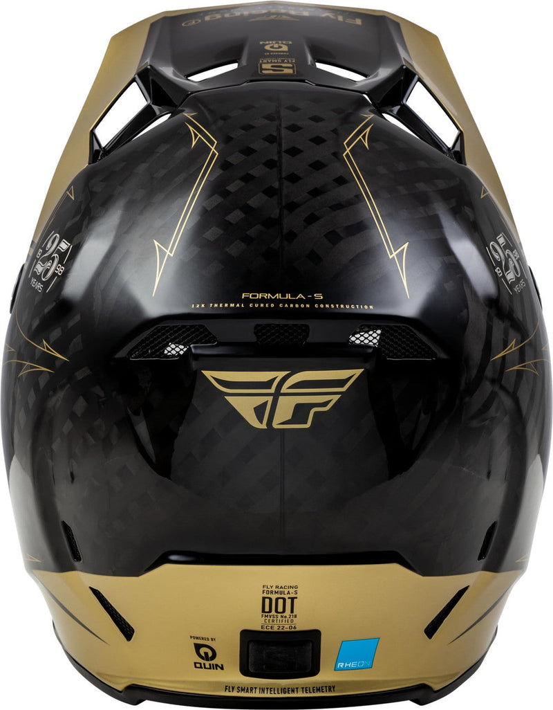 МОТОКРОС КАСКА FLY RACING FORMULA SMART CARBON LEGACY-BLACK/GOLD - Avtozona