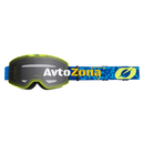 Мотокрос очила B-20 STRAIN V.22 BLUE/NEON YELLOW - GRAY - Avtozona