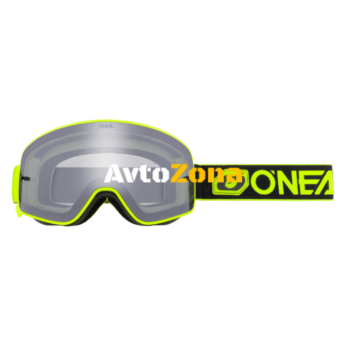 Мотокрос очила O`NEAL B-50 FORCE BLACK/NEON YELLOW - SILVER MIRROR 2021 - Avtozona