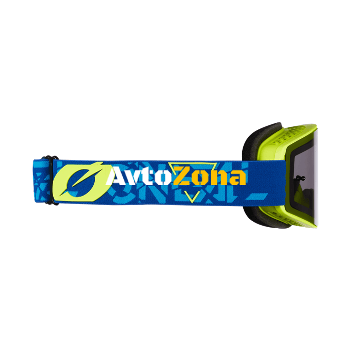 Мотокрос очила B-20 STRAIN V.22 BLUE/NEON YELLOW - GRAY - Avtozona