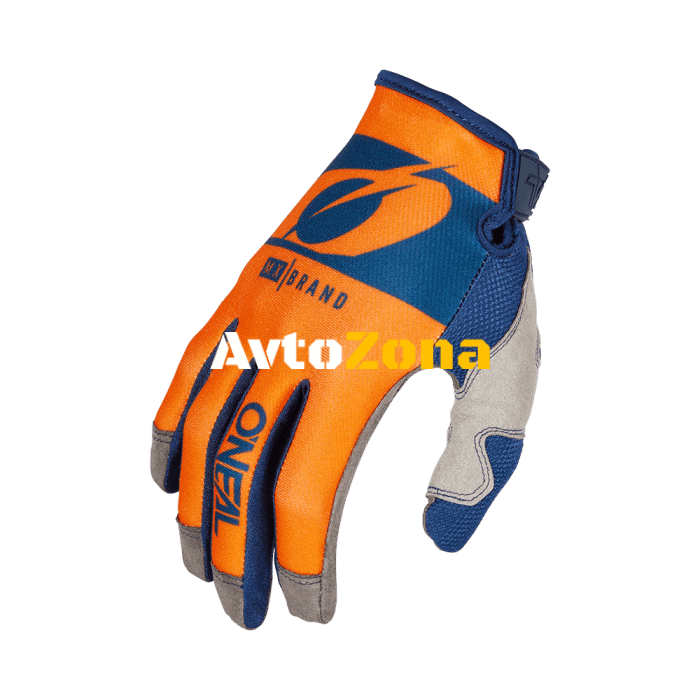 Мотокрос ръкавици O’NEAL MAYHEM RIDER V.23 BLUE/ORANGE - Avtozona