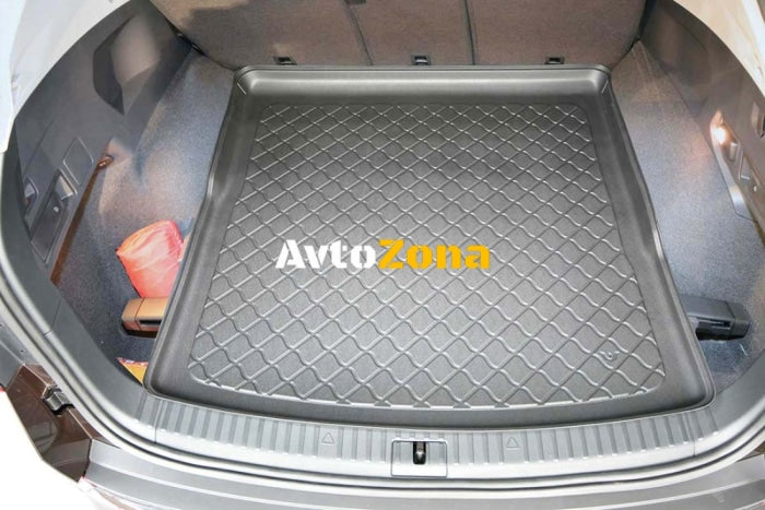 Гумирана стелка за багажник за VW Tiguan II Allspace (2017 + ) 5/7 seats third row pulled down - Upper floor - Avtozona