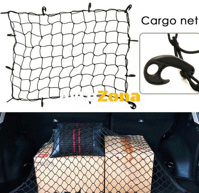 Мрежа за багаж с куки 100х60см. - Avtozona