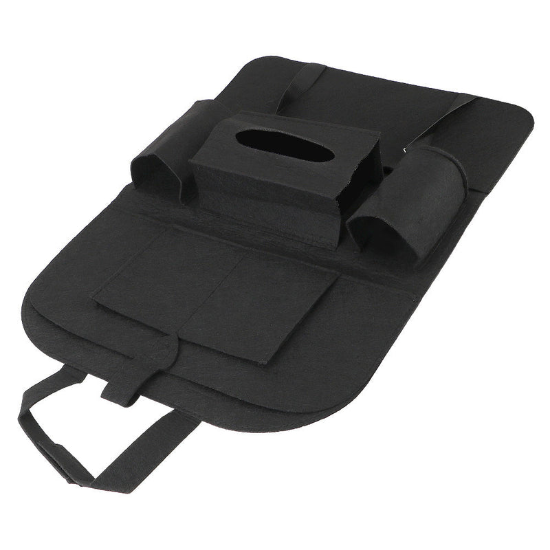 Мултифункционален органайзер за задната част на предна седалка на автомобил Черен с 6 джоба - Avtozona