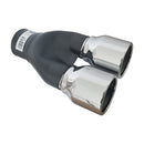 Двоен кръгъл накрайник за ауспух с хромирано покритие