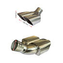 Двоен накрайник за ауспух с правоъгълна форма