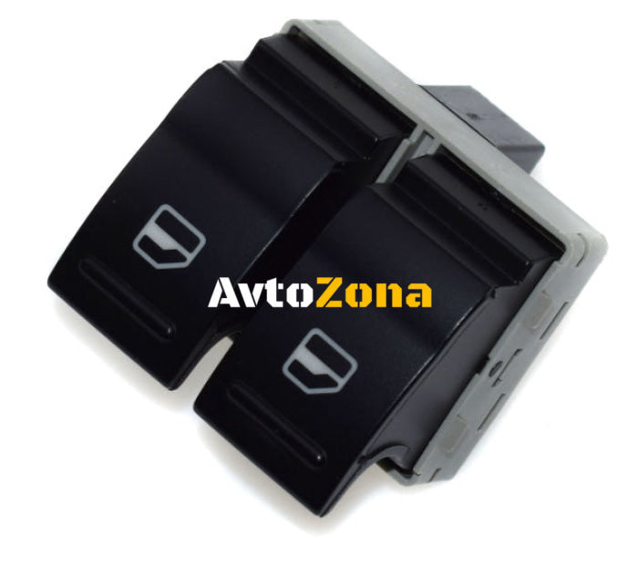 НОВ Двоен Бутон Копче Ел. Стъкла За VW Transporter Транспортер 5 / 6 Multivan Caravelle 7E0959855A - Avtozona