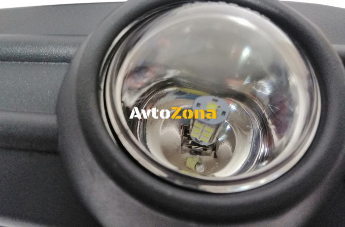 Нов комплект за директно заместване халогени с решетки и LED ЛЕД крушки фарове за мъгла за Ford Transit 2000-2005 Форд Транзит - Avtozona