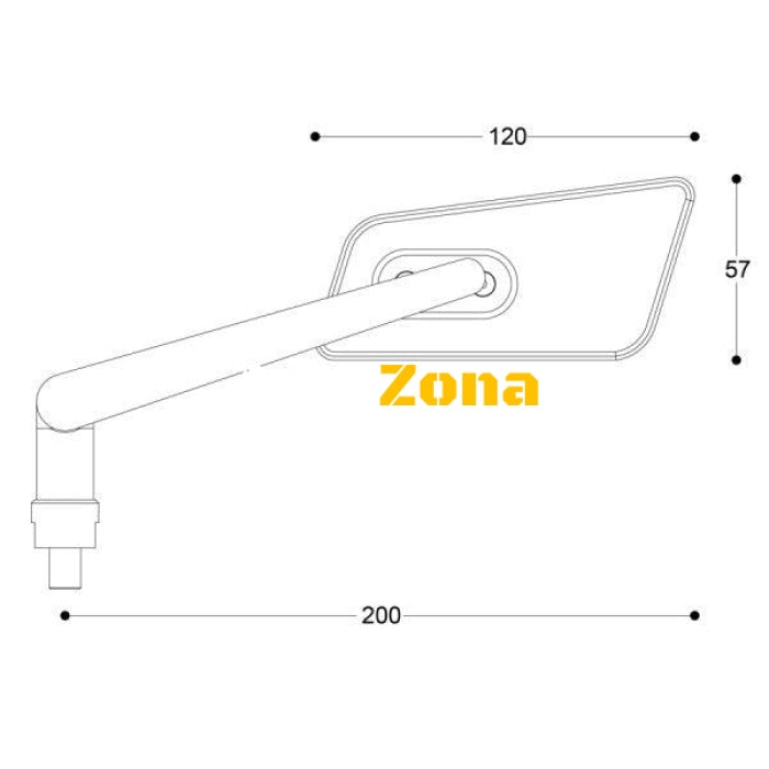 Огледала за мотор BARRACUDA SKIN B-LUX SILVER - Avtozona