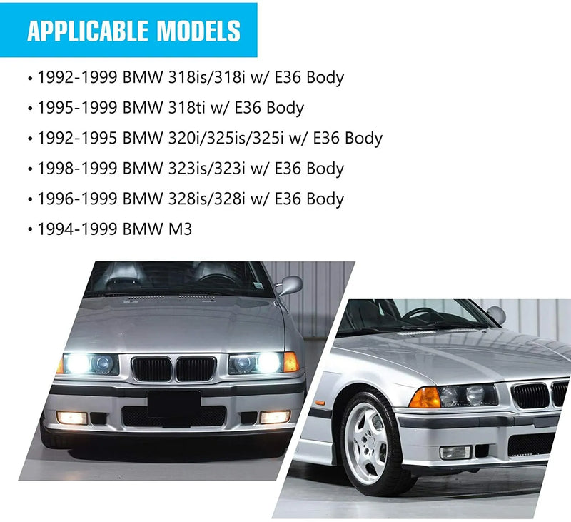 Опушени халогени за BMW E36 (1991-1999) - Avtozona