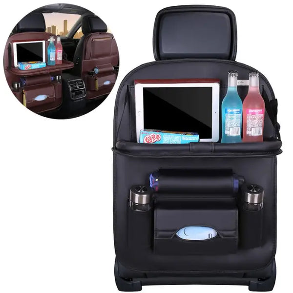Органайзер за кола за задна седалка сгъваем Черен - Avtozona