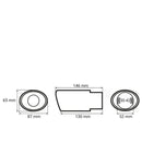 Овален хромиран накрайник за ауспух