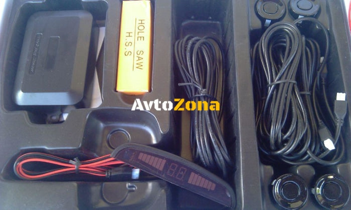 Парктроник с LED дисплей - с черни датчици - Avtozona