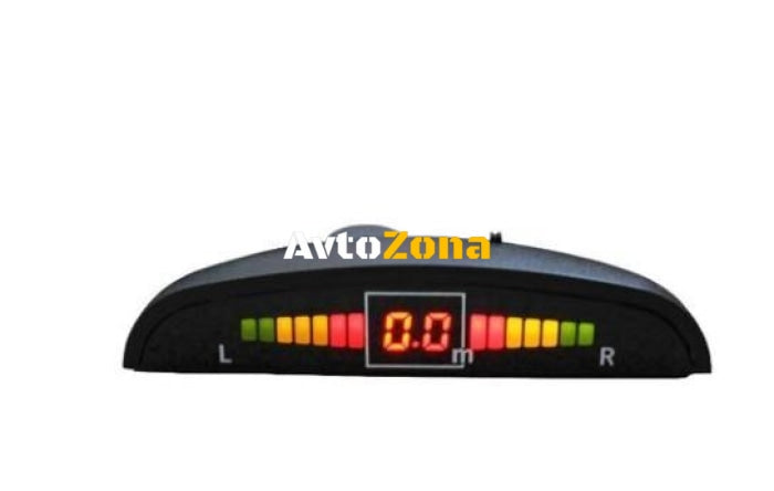 Парктроник с LED дисплей сив - Avtozona