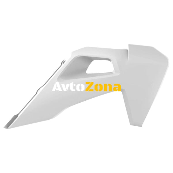 Пластмасов капак за радиатор Polisport Husqvarna TC125; FC250 / 350 / 450 - 2019-21 White OEM Color - Avtozona