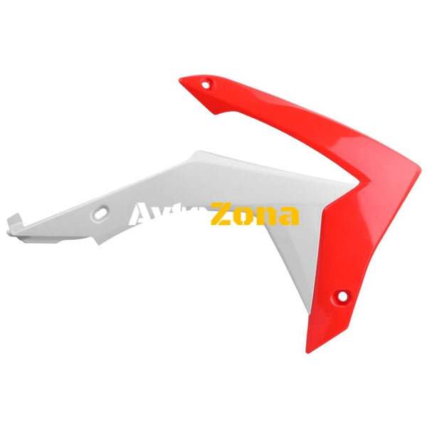 Пластмасови капаци за радиатор Polisport HONDA CRF250R - 2014-17 /CRF450R - 2013-16 RED/WHITE OEM - Avtozona