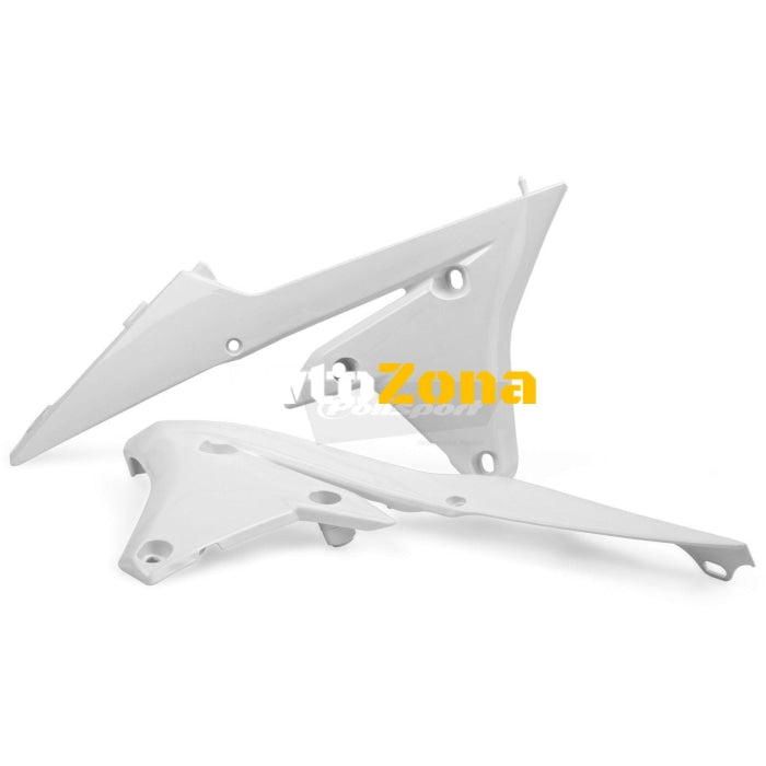 Пластмасови капаци за радиатор Polisport Yamaha YZ125/250 - 2015-20 WHITE - Avtozona