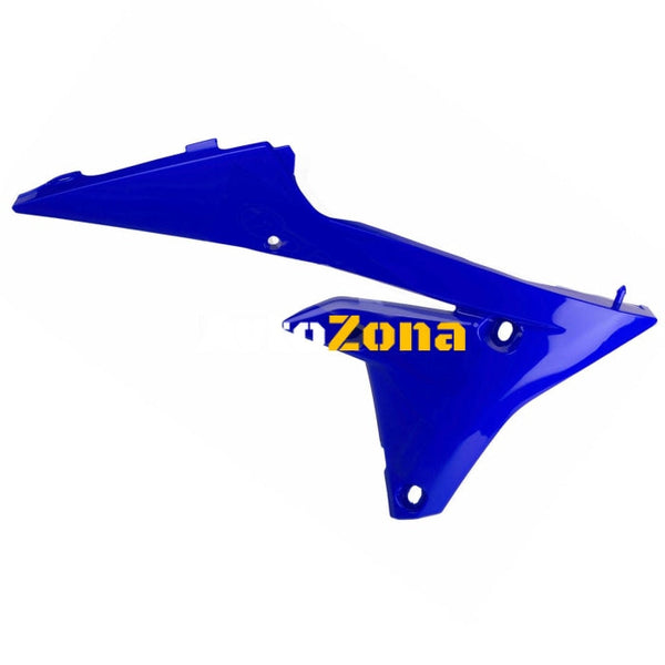 Пластмасови капаци за радиатор Polisport Yamaha YZ125/250 -2002-2014 OEM Color Blue - Avtozona
