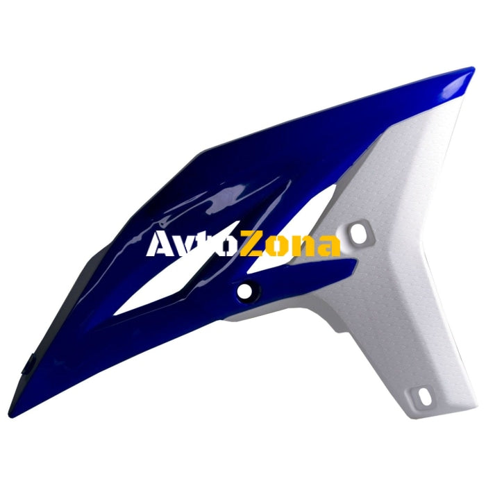 Пластмасови капаци за радиатор Polisport Yamaha YZ250F - 2010-2013 / WR450F - 2012-15 BLUE/WHITE - Avtozona