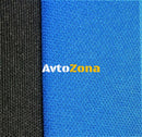 Пълен комплект калъфи / тапицерия - специално ушити за Dacia Logan - пасват перфектно на салона - черно и синьо - Avtozona