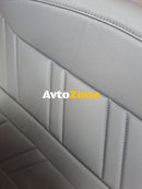 Пълен Комплект Универсална Тапицерия Калъфи За Автомобилни Седалки Лукс Еко Кожа Черно - Avtozona