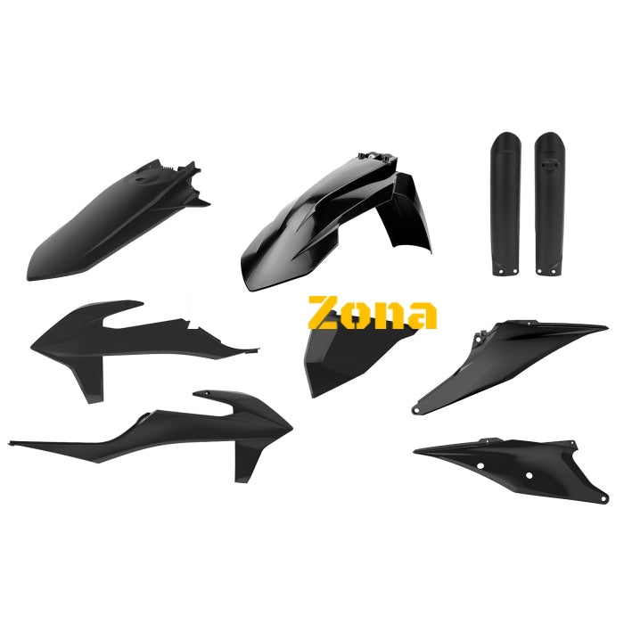 Пълен пластмасов Enduro кит Polisport за KTM EXC/ EXC-F/XC-W/ XCF-W-2020-21 Black - Avtozona