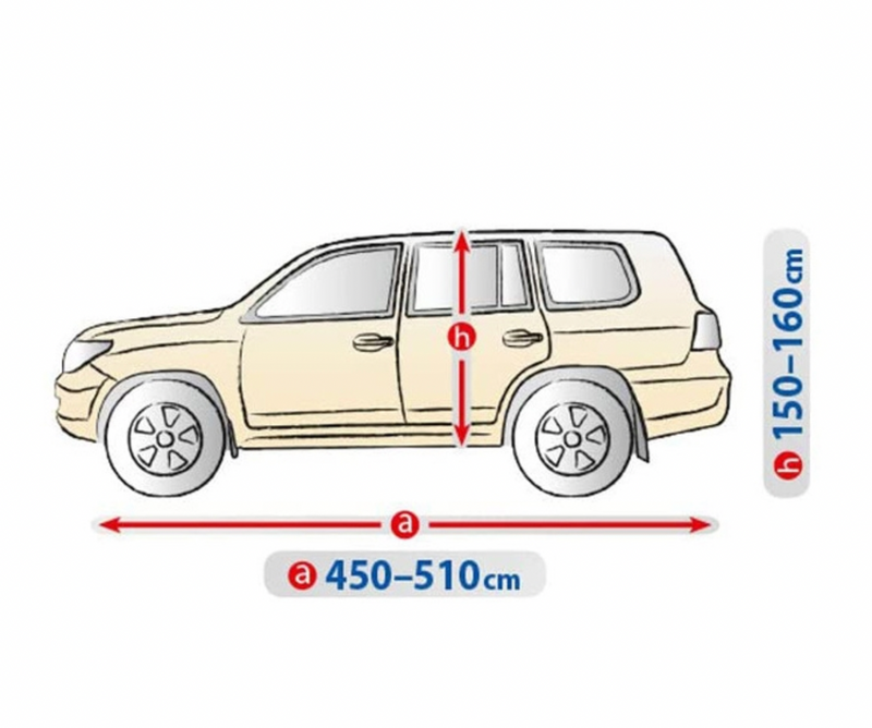 Покривало Kegel-Blazusiak Серия Optimal Размер XL SUV Бежаво/Сиво - Avtozona