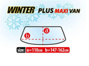 Покривало Kegel Winter Plus Maxi Van за таван и прозорци сиво за VAN - Avtozona