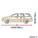 Покривало размер XL за хечбек/комби сиво с кафяво Kegel серия Optimal - Avtozona
