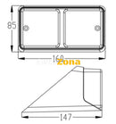 Преден Ляв Габарит с Мигач За Трактор Багер Екскаватор Подходящ за Ford/New Holland ОЕМ D3NN13201B - Avtozona