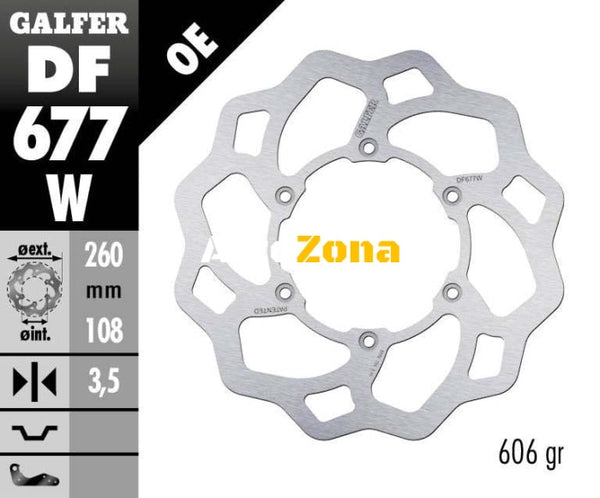 Преден спирачен диск Galfer WAVE FIXED DISC WAVE FIXED DF677W - Avtozona