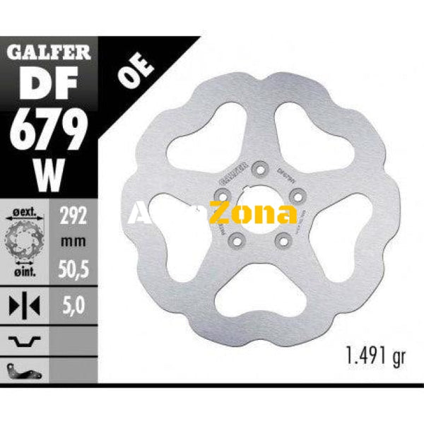 Преден спирачен диск Galfer WAVE FIXED DISC WAVE FIXED DF679W - Avtozona