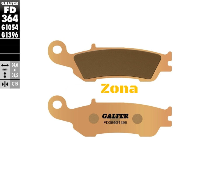 Предни мото накладки Galfer SINTERED FD364G1396 - Avtozona