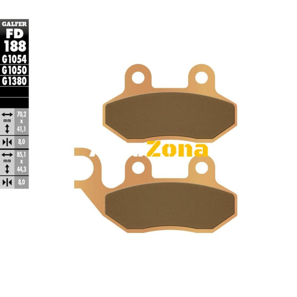 Предни мото накладки Galfer SINTERED SCOOTER FD188G1380 - Avtozona