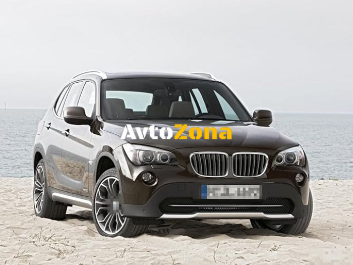 Предни решетки за BMW X1 E84 (2009-2015) - Chrome Black - Avtozona