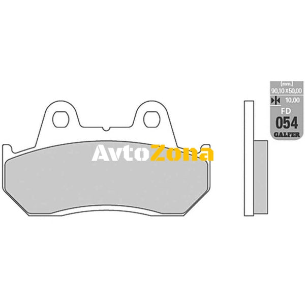 Предни/Задни мото накладки Galfer SEMI METAL FD054G1054 - Avtozona