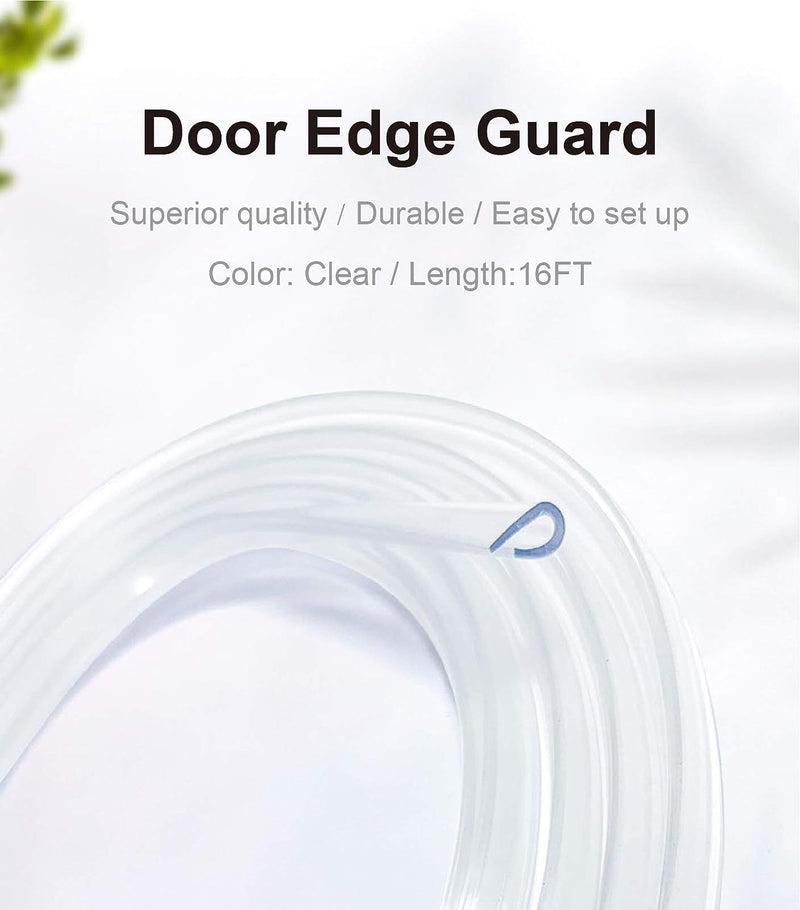 Предпазна декоративна лайсна протектор за врата врати авто ръбове прозрачна 5м - Avtozona