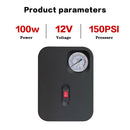 Преносим мини автомобилен въздушен компресор помпа за гуми 12V 100W 150PSI - Avtozona