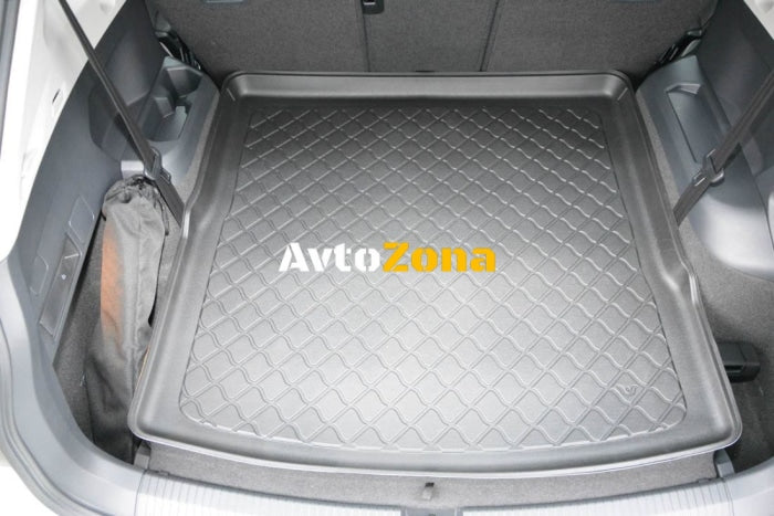 Гумирана стелка за багажник за VW Tiguan II Allspace (2017 + ) 5/7 seats third row pulled down - Upper floor - Avtozona