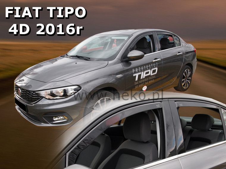 Ветробрани Team HEKO за FIAT TIPO (2016 + ) 5 врати Sedan - 4бр. предни и задни - Avtozona