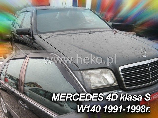 Ветробрани Team HEKO за MERCEDES S-Class W140 (1991-1998) Sedan - 4бр. предни и задни лепящи - Avtozona