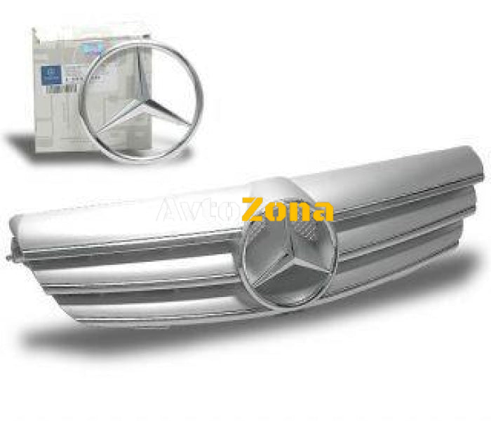 Решетка за Mercedes CLK W209 (2002 + ) - хром - Avtozona