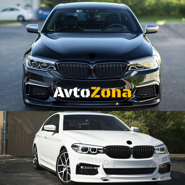 Решетки за BMW G30 (2018-2021) - Черен Гланц - Single Slat M5 Style - Avtozona