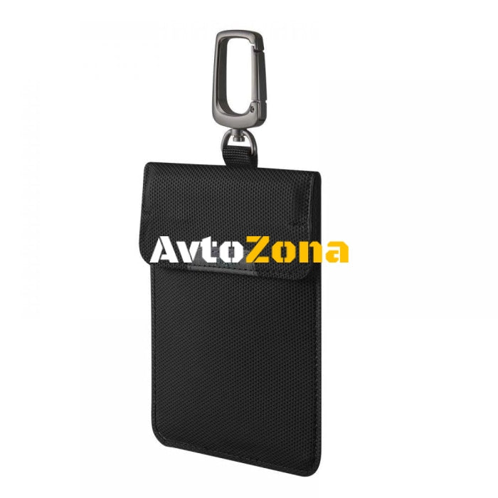 Самоблокиращ кейс за ключове и карти Spigen Faradya RFID черен - Avtozona