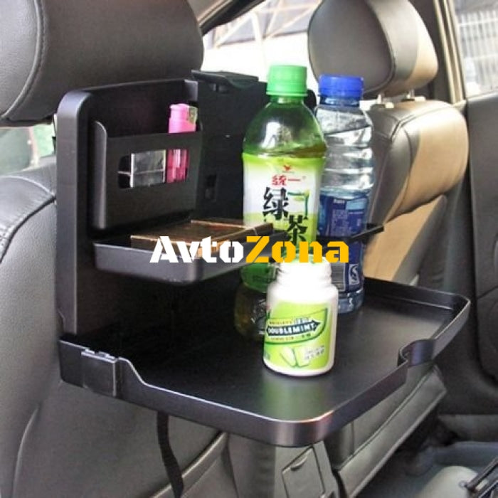 Сгъваема поставка за чаши и телефон с масичка - Avtozona