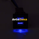 Син Цвят Двойно USB Зарядно за Вграждане за Volkswagen Фолксваген VW Transporter Транспортер Т5 2003 - 2009 - Avtozona